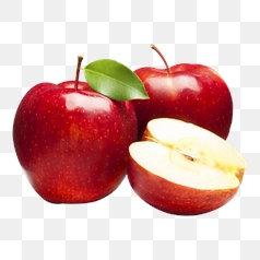 Ripe Red Apple Slice