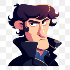 Serious Man in Coat – Transparent PNG Image
