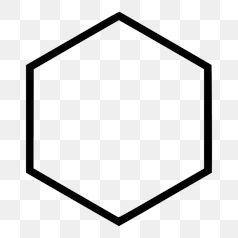 Simple Hexagon Shape Illustration