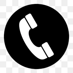Simple Phone Icon in Circle