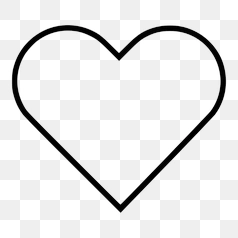 Simple Transparent Heart Icon