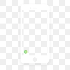 Simple White iPhone Mockup – Transparent PNG Image