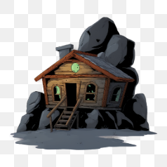 Small Cute Doodle House – Transparent PNG Image