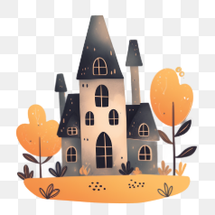 Small Cute Doodle House – Transparent PNG Image