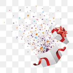 Sparkling Gift Box Celebration Vector