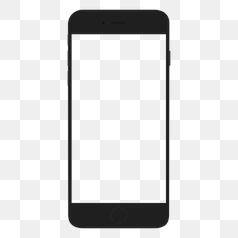 Stylish Mobile Phone Frame for Display – Transparent PNG Image