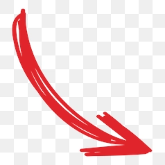 Stylized Red Downward Arrow Icon
