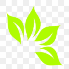 Vibrant Green Leaf Vector Design