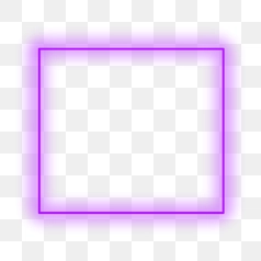 Vibrant Rounded Square Frame Neon Purple