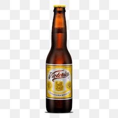 Victoria Beer Bottle with Condensation – Transparent PNG Image