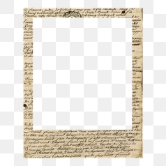 Vintage Polaroid Frame with Script Design