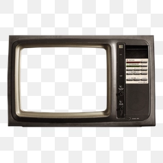 Vintage Television Set with Dials