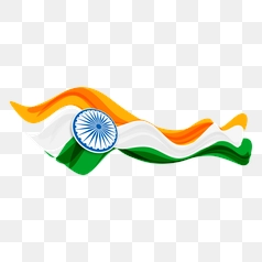 Waving Indian Flag Republic Day Design