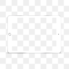 White Tablet Display with Frame