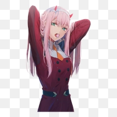 Zero Two Darling Anime Portrait